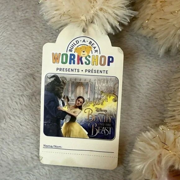 NEW Build a Bear Retired Beauty & the Beast Belle Bear Plush Unstuffed 2016 Tags - Picture 3 of 9